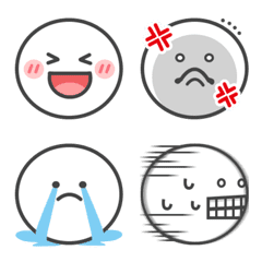 High Emotions Simple Face Pictogram Line Emoji Line Store