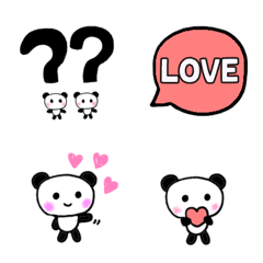 Little cute panda .Emoji