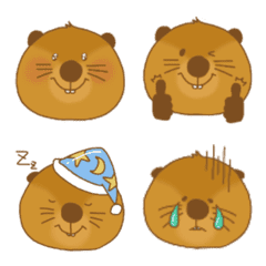 American beaver face emoji