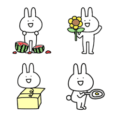 Summer Emoji of the surreal rabbit