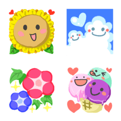 Japanese summer and festive food Emoji.