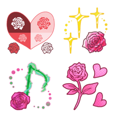Heart,Star,Note Emoji (Rose)