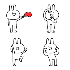 Emoji of a surreal rabbit