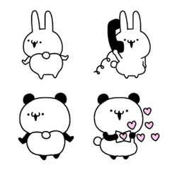 Rabbit and Panda Emoji