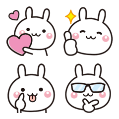 Cute too cute rabbit Emoji 3 – LINE Emoji | LINE STORE