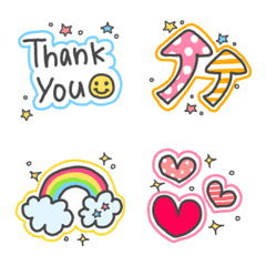  Easy-to-use stickers Emoji