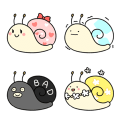 Very cute snail emoji