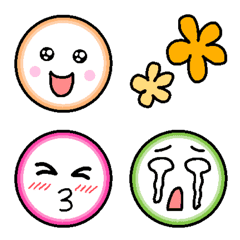 Emotions Colorful  Round Face