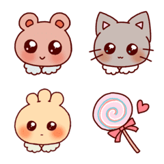 Bear & Cat & Sea anemone Emoji