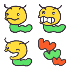 Naughty Caterpillar GOROTAN Emoji