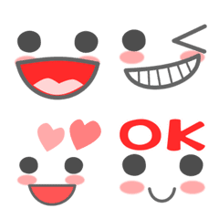  Let's use it! Simple face EMOJI