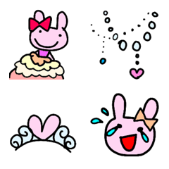 Rabbit princess glitter jewelry