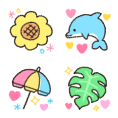 Cawaii Summer Emoji