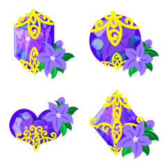 Purple Flower Emoji