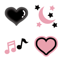BLACK AND PINK Emoji