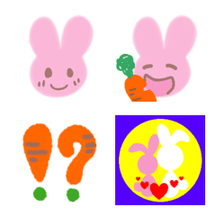 PINK RABBIT kawaii emoji
