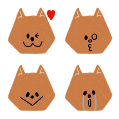 Cute dog face emoji