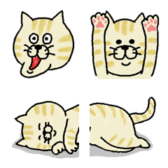Red tabby cat Emoji(2)