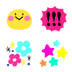 cute colourful emoji