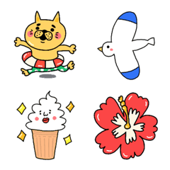 My favorite emojis in summer .