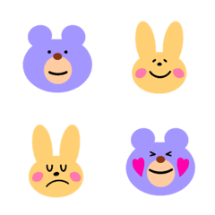 Cute bears and rabbits