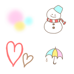 Cute simple pastel Emoji