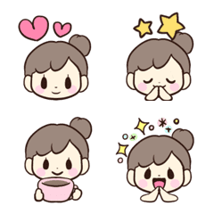 cute little girl emoji – LINE Emoji | LINE STORE
