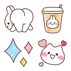Mimi and Neko Emoji – LINE Emoji | LINE STORE