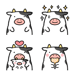 Very cute cow emoji