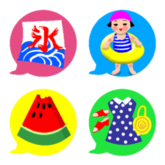Balloon emoji of the summer feeling