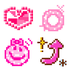 "Princess decor"  pixel emoji set