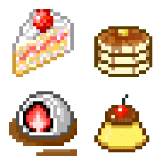 "Sweets menu"  pixel emoji set