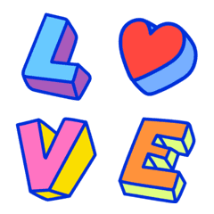 Colorful 3D Letter