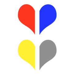 Favorite color combination heart