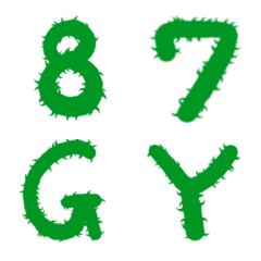 手寫魔豆的藤蔓英文字