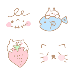 pastel color cute emoji 3