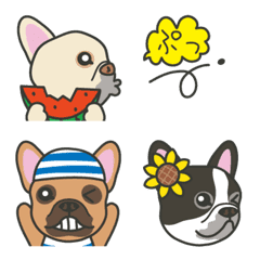 Various French Bulldog Emoji2 Summer