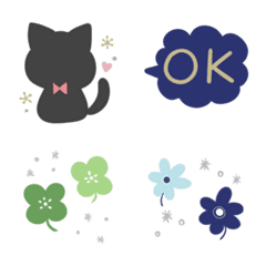 Cute word end Nordic style Emoji