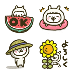 fool alpaca emoji in summer