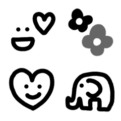 Simple emoji(Black)4
