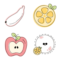 Cute fruits emoji :)