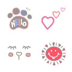 Soft color happy emoji