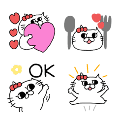 cute cat cat Emoji (4)