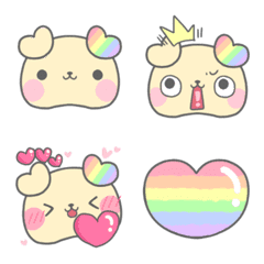 Nijiwanco rainbow Emoji
