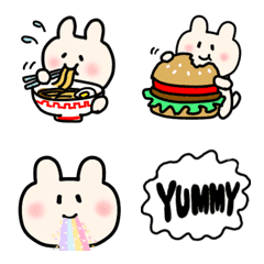 many foods and little bunny
