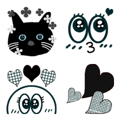 Black cat usable pictogram
