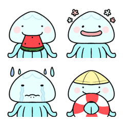 Very cute jellyfish emoji