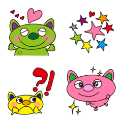 くまジャガのカラフルトロール絵文字
