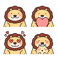 Very cute lion emoji