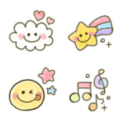 fuwa fuwa crayon – LINE Emoji | LINE STORE